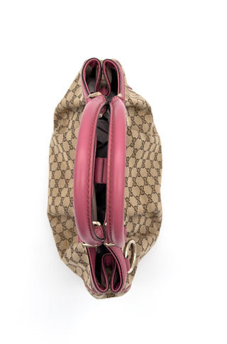 Gucci Sukey Pink Canvas Tasche