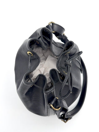 Louis Vuitton Sac Noé Petit Epi Leder schwarz