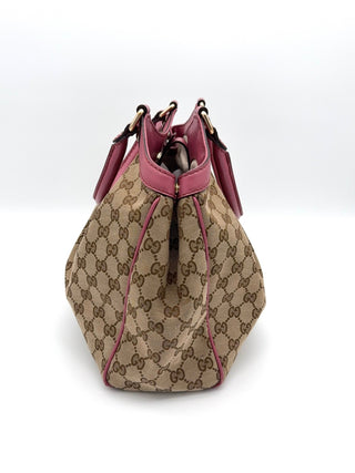 Gucci Sukey Pink Canvas Tasche - Second Hand - BONVOYAGELOUIS