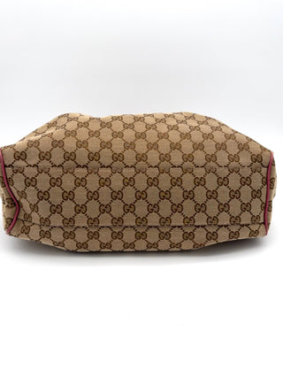 Gucci Sukey Pink Canvas Tasche - Second Hand - BONVOYAGELOUIS