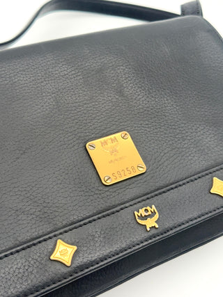 MCM Schultertasche schwarz
