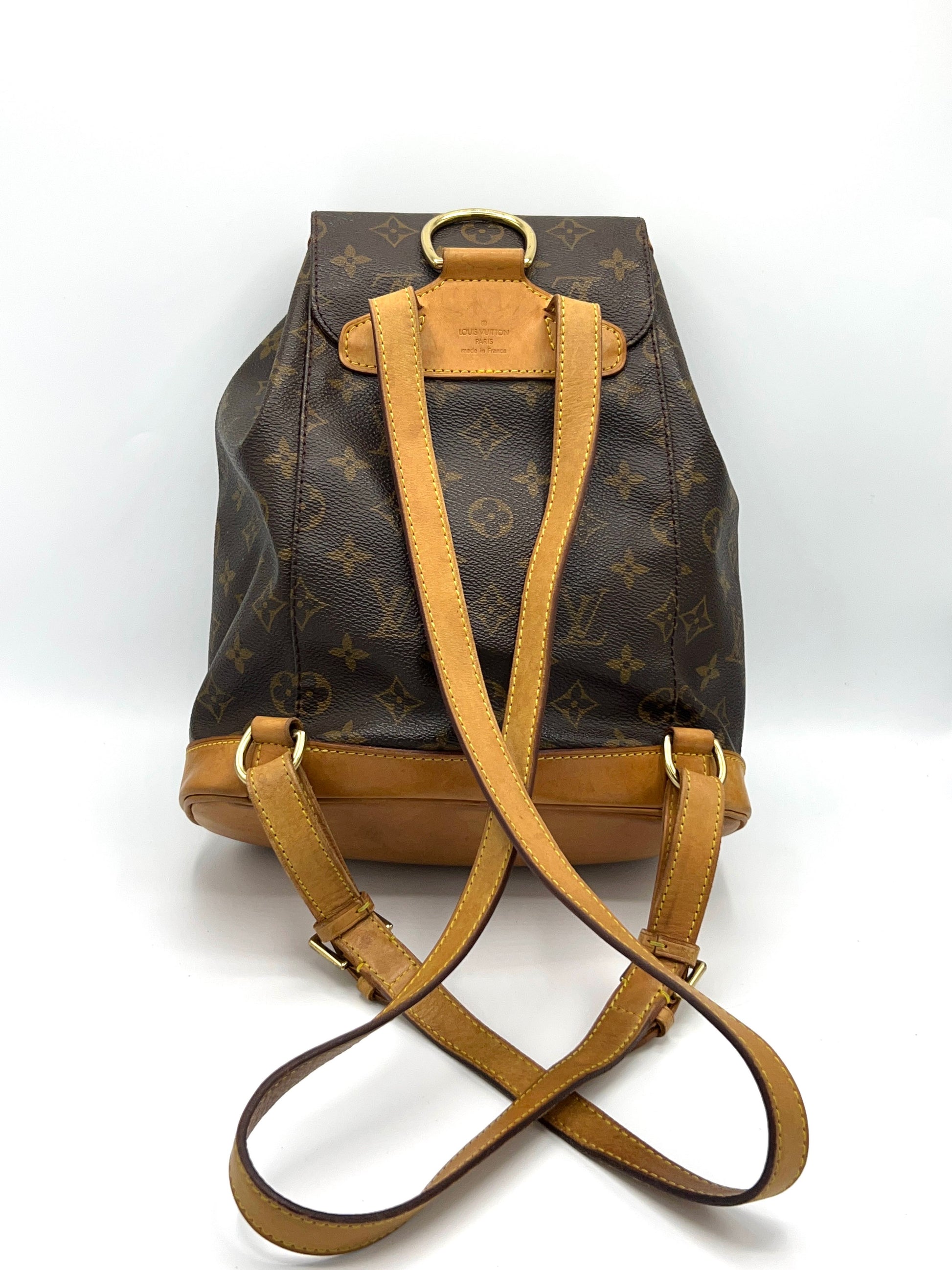 Louis Vuitton Vintage Monogram Montsouris Backpack MM Brown