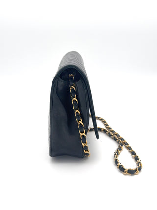 Chanel Singel Flap Tasche schwarz