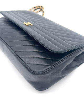 Chanel Singel Flap Tasche schwarz