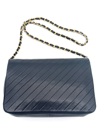 Chanel Singel Flap Tasche schwarz