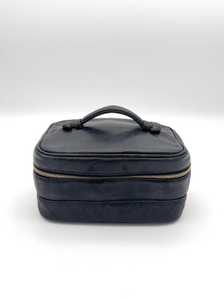 Chanel Vanity Kosmetiktasche Lammleder