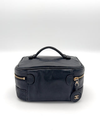 Chanel Vanity Kosmetiktasche Lammleder