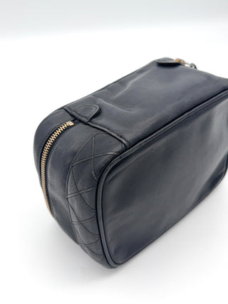 Chanel Vanity Kosmetiktasche Lammleder