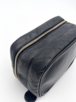 Chanel Vanity Kosmetiktasche Lammleder