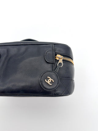 Chanel Vanity Kosmetiktasche Lammleder