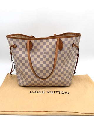 Louis Vuitton Neverfull MM Damier Azur inkl Staubbeutel