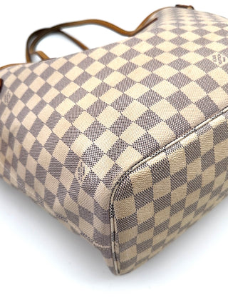 Louis Vuitton Neverfull MM Damier Azur Ecke