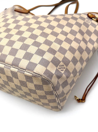 Louis Vuitton Neverfull MM Damier Azur Ecke