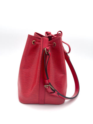Louis Vuitton Sac Noé Petit Epi Leder rot