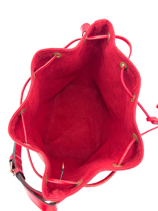 Louis Vuitton Sac Noé Petit Epi Leder rot