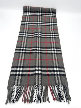 Burberry Schal Lammwolle grau - Second Hand - BONVOYAGELOUIS