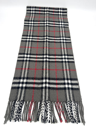 Burberry Schal Lammwolle grau - Second Hand - BONVOYAGELOUIS