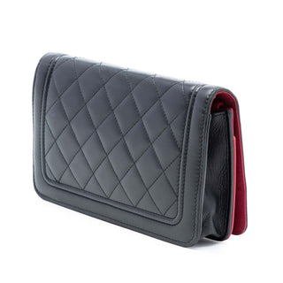 Chanel Wallet on Chain WOC Lammleder - Handtasche- Second Hand - BONVOYAGELOUIS