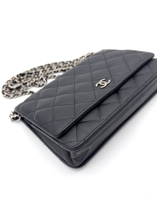 Chanel Wallet on Chain WOC schwarz - Second Hand - BONVOYAGELOUIS