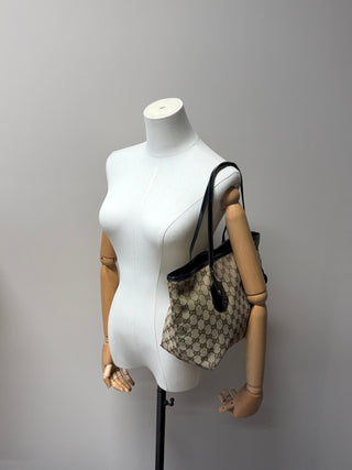 Gucci GG Canvas Mini Shopper - Handtasche- Second Hand - BONVOYAGELOUIS