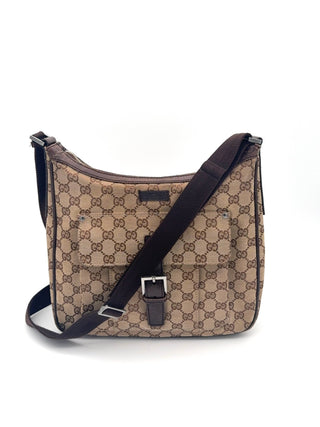 Gucci Hobo Tasche GG Canvas - Second Hand - BONVOYAGELOUIS