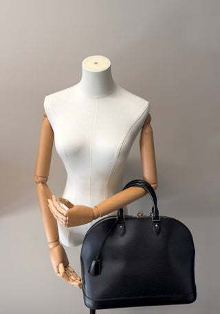 Louis Vuitton Alma Epi Leder schwarz - Handtasche- Second Hand - BONVOYAGELOUIS