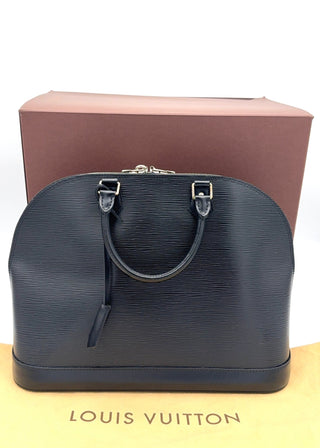 Louis Vuitton Alma Epi Leder schwarz - Handtasche- Second Hand - BONVOYAGELOUIS