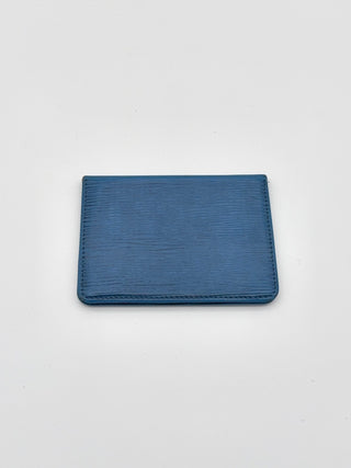 Louis Vuitton Kartenetui Epi Leder blau - Second Hand - BONVOYAGELOUIS