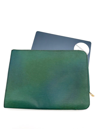 Louis Vuitton Laptop Tasche Epi Leder grün - Second Hand - BONVOYAGELOUIS