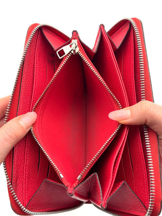 Louis Vuitton Portemonnaie Zippe Empreinte Leder rot - Second Hand - BONVOYAGELOUIS