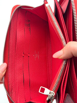 Louis Vuitton Portemonnaie Zippe Empreinte Leder rot - Second Hand - BONVOYAGELOUIS