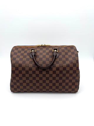 Louis Vuitton Speedy 35 Bandouliere Damier Ebene - Second Hand - BONVOYAGELOUIS