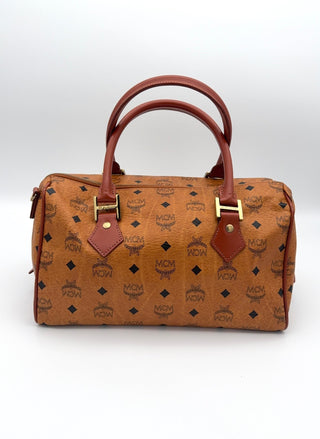 MCM Boston Bag - Handtasche- Second Hand - BONVOYAGELOUIS