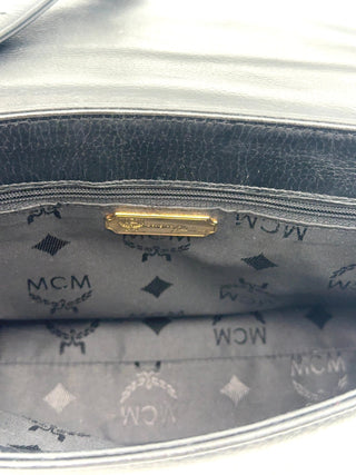 MCM Schultertasche schwarz - Handtasche- Second Hand - BONVOYAGELOUIS