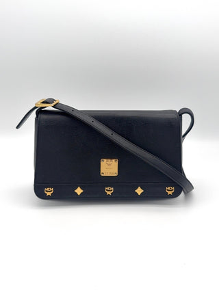 MCM Schultertasche schwarz - Handtasche- Second Hand - BONVOYAGELOUIS