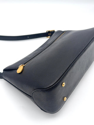 MCM Schultertasche schwarz - Handtasche- Second Hand - BONVOYAGELOUIS