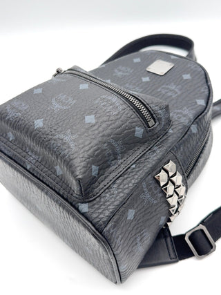 MCM Stark Rucksack schwarz - Handtasche- Second Hand - BONVOYAGELOUIS