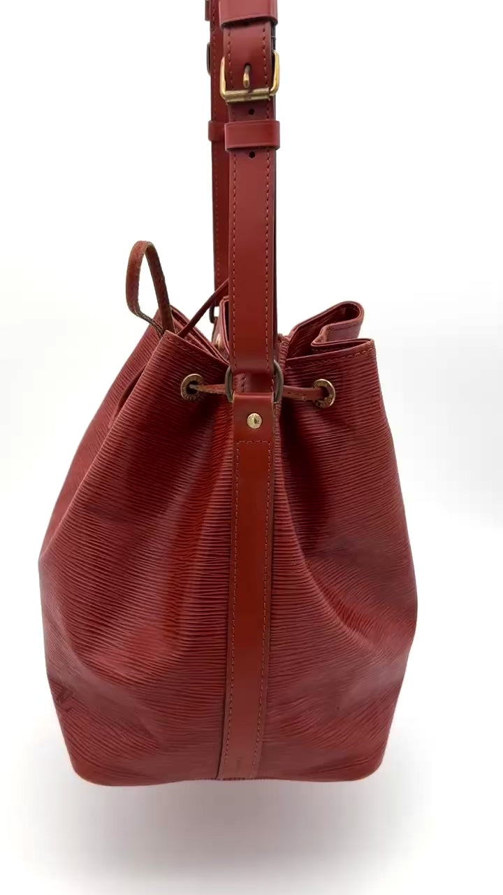 Louis Vuitton Sac Noé Petit Epi Leder Video