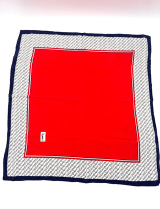 Yves Saint Laurent Tuch 65x 65 cm 100% Seide - Second Hand - BONVOYAGELOUIS